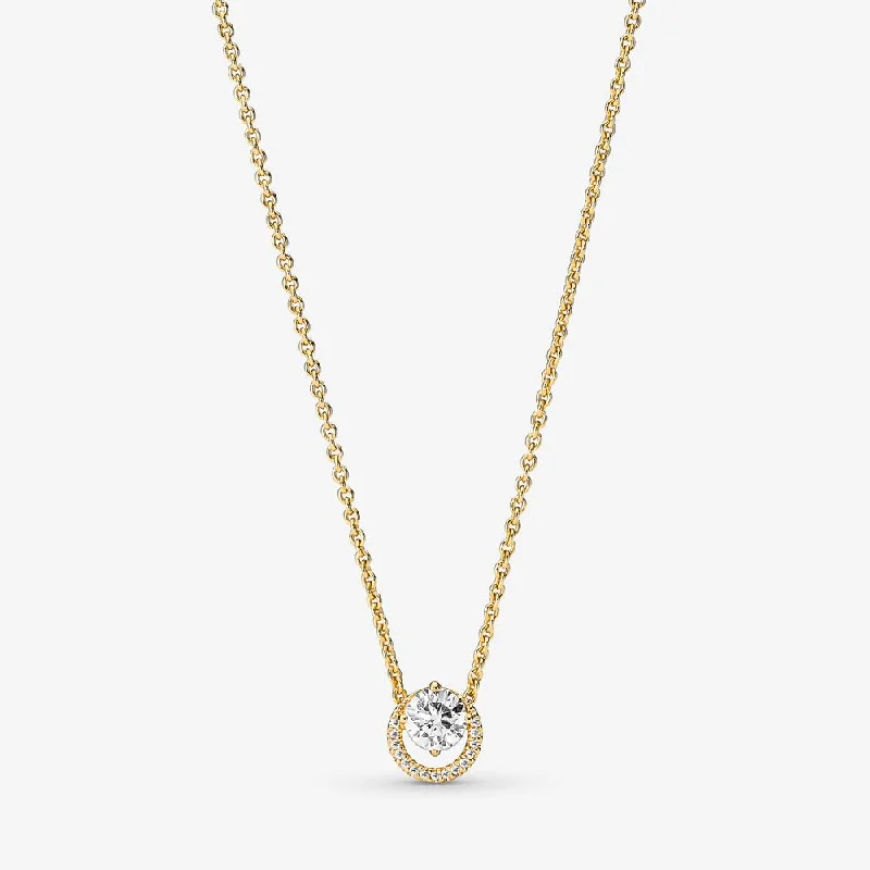 custom initial pendant necklace FINAL SALE - Pandora Sparkling Round Halo Pendant & Necklace
