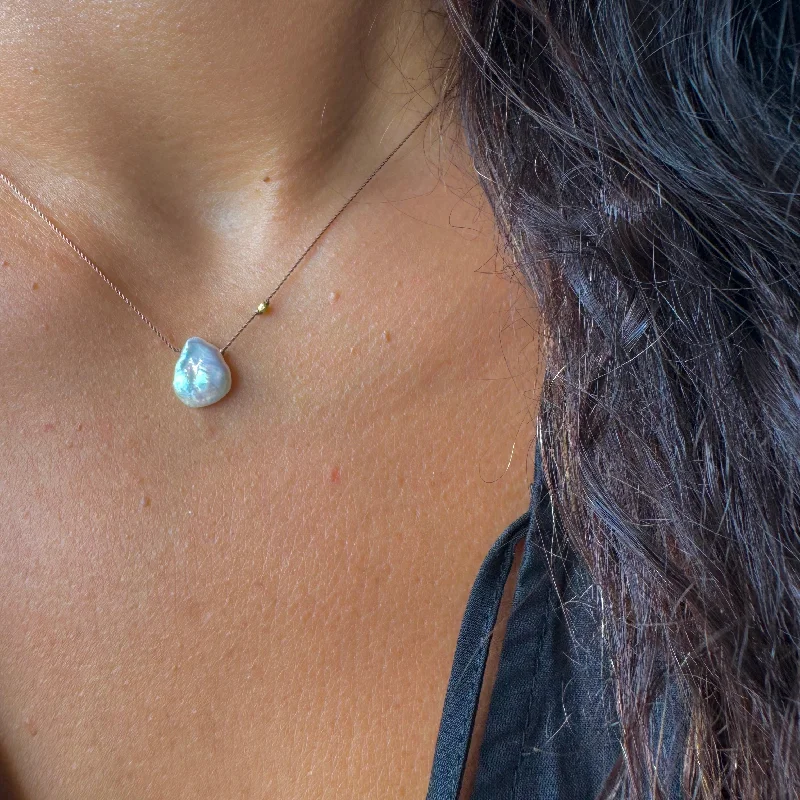heart-shaped promise ring sterling silver TEAR DROP PEARL PENDANT NECKLACE