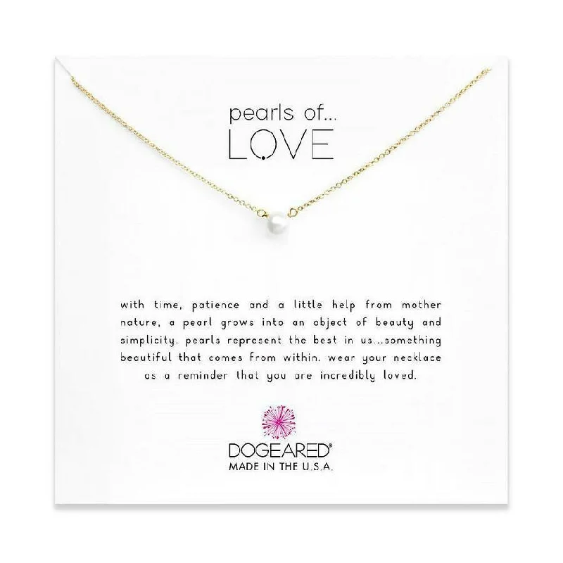 real diamond eternity band Pearls of Love Necklace