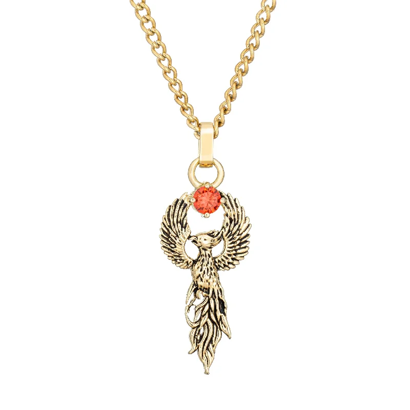 boho pearl charm bracelet Phoenix Necklace