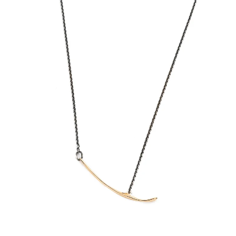 vintage citrine ring "Pipistrello" Bat Bone Necklace