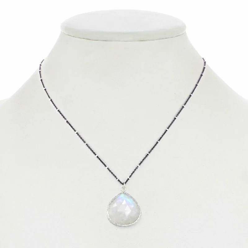 handmade lava stone bracelet Rainbow Moonstone Pendant Necklace