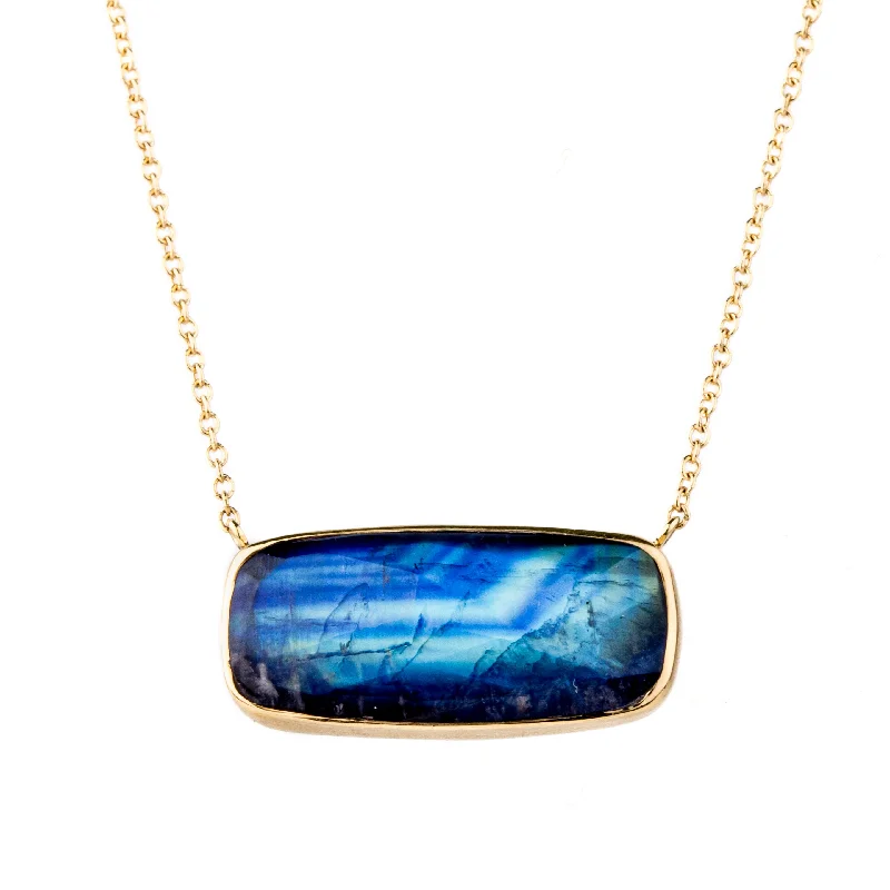 evil eye protection bracelet Rectangular Rainbow Moonstone Necklace