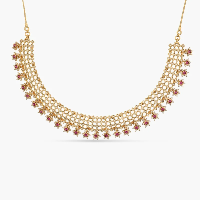 natural crystal pendant necklace Regal CZ Grand Silver Necklace