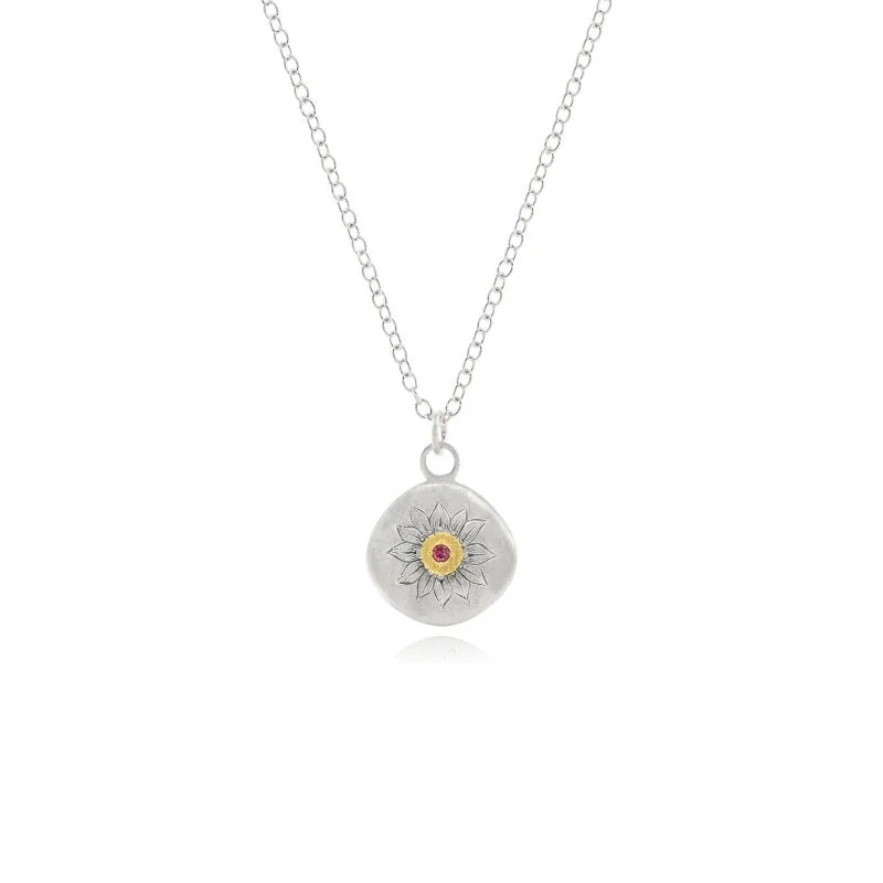 adjustable moon phase bracelet Ruby Soleil Charm Necklace