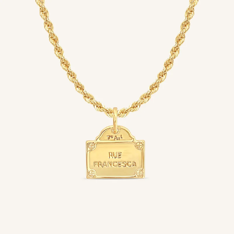 minimalist infinity ring Rue Pendant Necklace