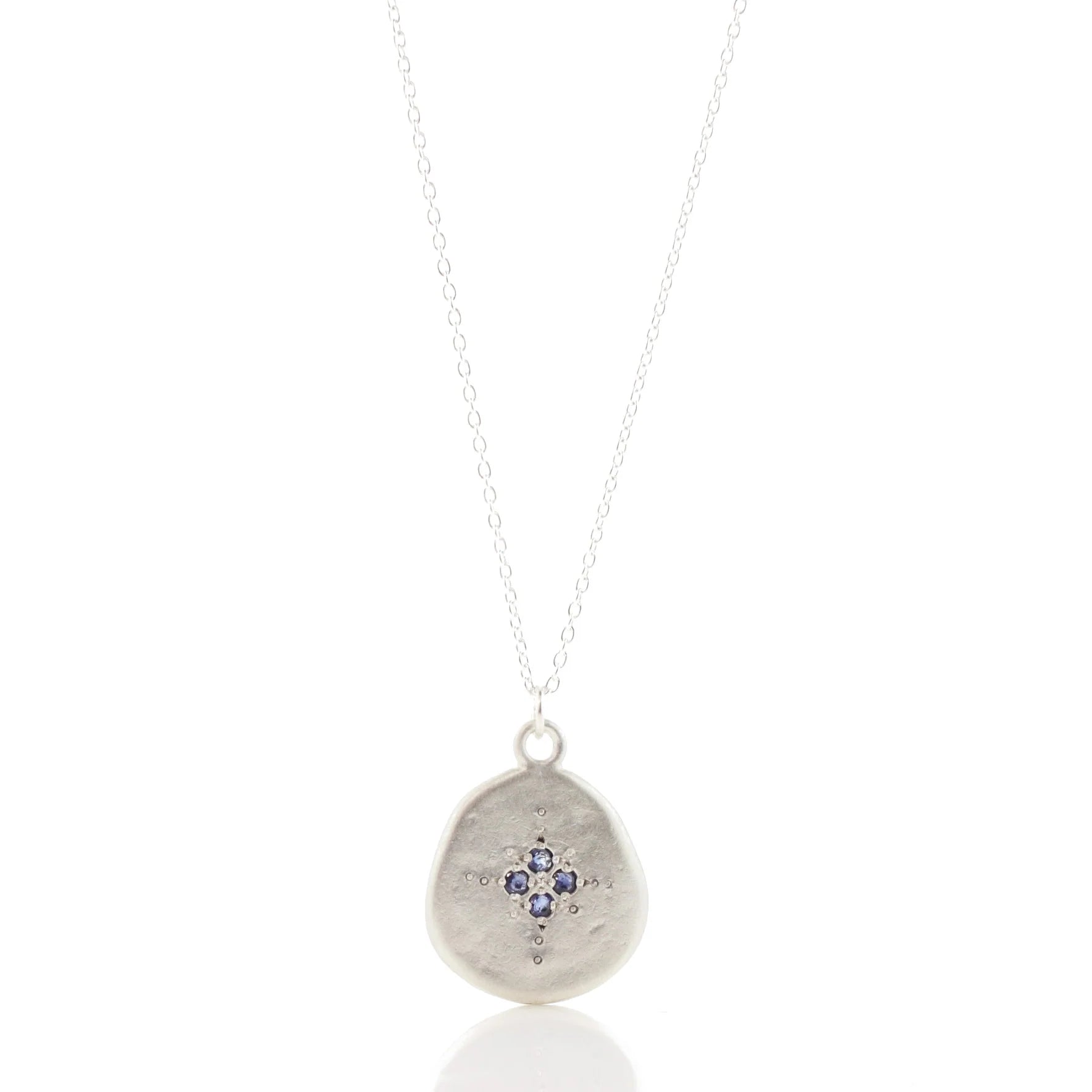 classic tennis bracelet white gold Sapphire Organic Four Star Pendant Necklace