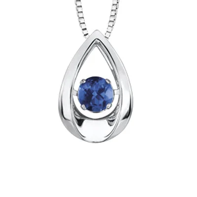 freshwater pearl drop earrings Sapphire Pulse White Gold Necklace
