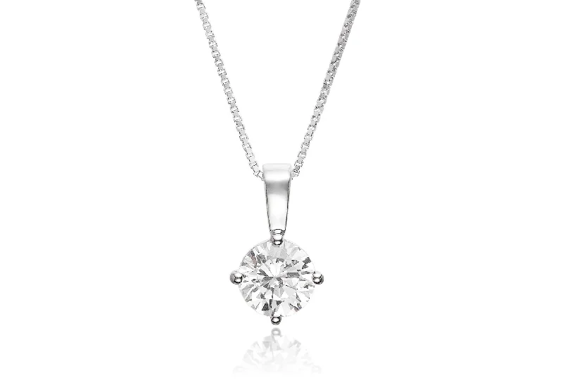 white gold diamond cluster ring Princess Round 8 mm. Silver Necklace w. White Zirconias white gold diamond cluster ring Princess Round 8 mm. Silver Necklace w. White Zirconias