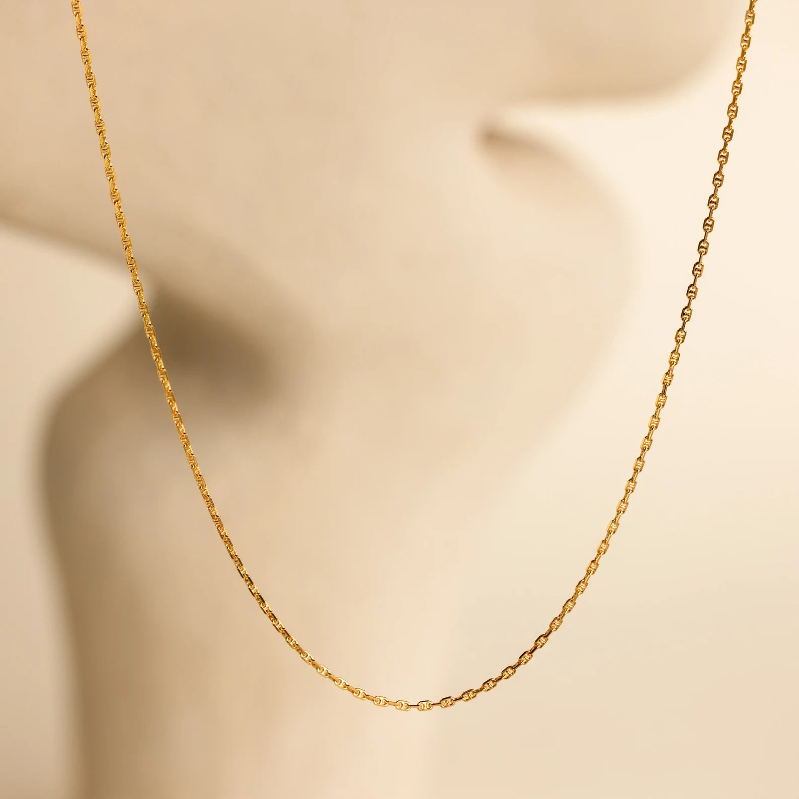 vintage art deco sapphire ring Skinny Mariner Chain Necklace