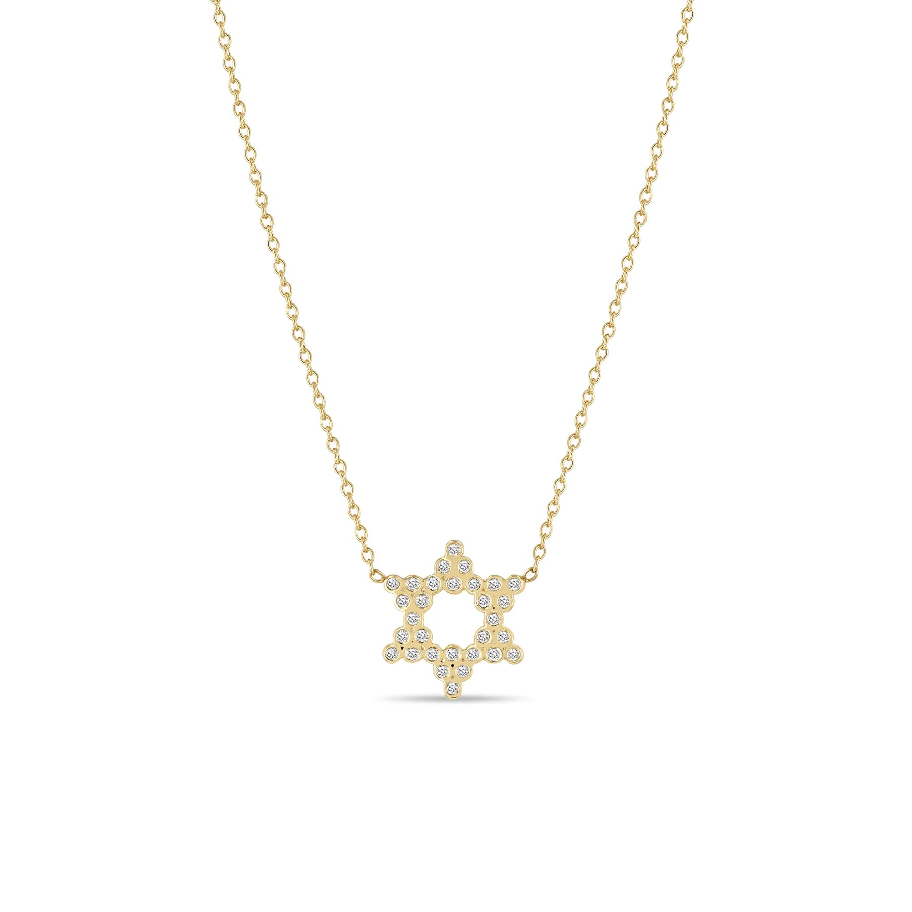 men’s hammered titanium ring Small Diamond Bezel Star of David Necklace