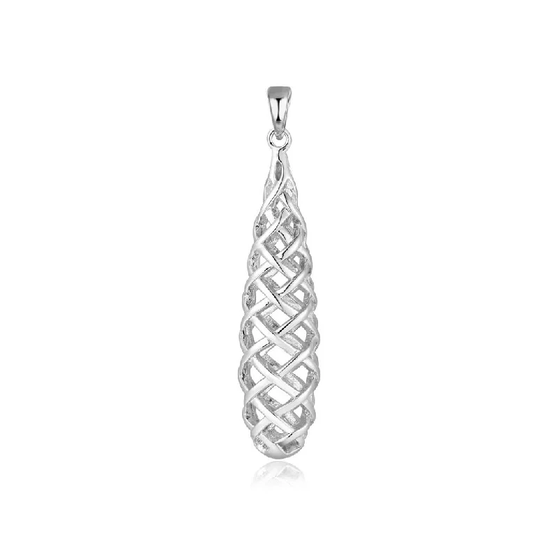 gold-plated snake chain bracelet Casablanca Sterling Silver Drop Necklace