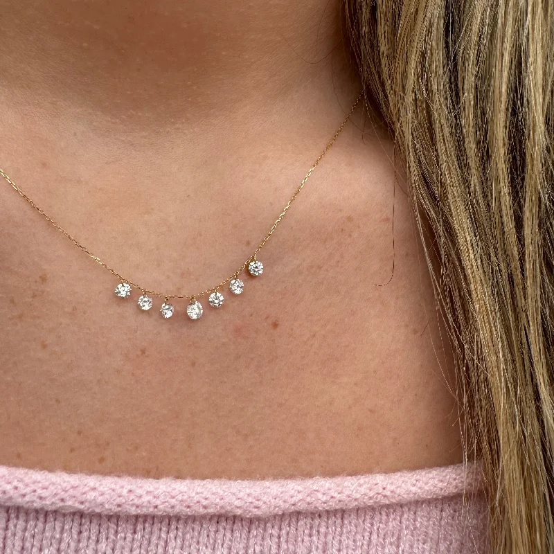 dainty chain bracelet layered STARLIGHT GALAXY DIAMOND NECKLACE