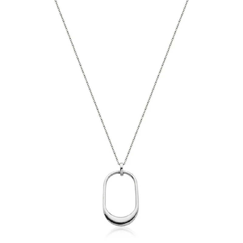 rose gold snake chain bracelet Steelx Stainless Steel Cubed Oval Necklace