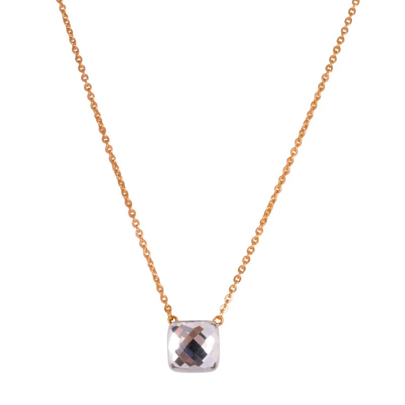 custom zodiac sign ring Steelx Blush CZ Necklace