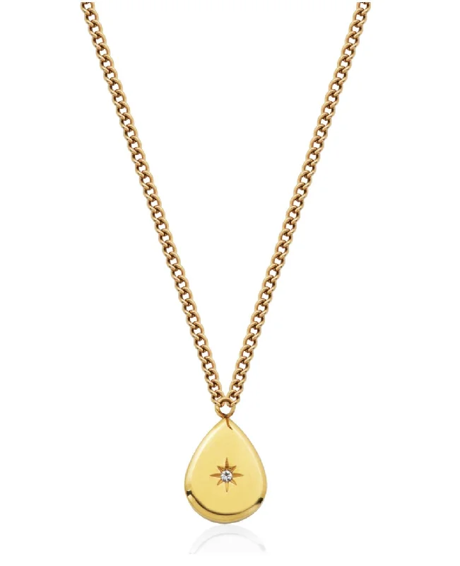 statement gold cuff earrings Steelx Starburst Necklace