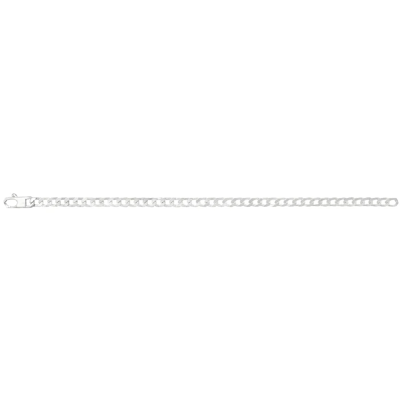 natural crystal pendant necklace Sterling Silver 150 Gauge Curb Chain 55cm
