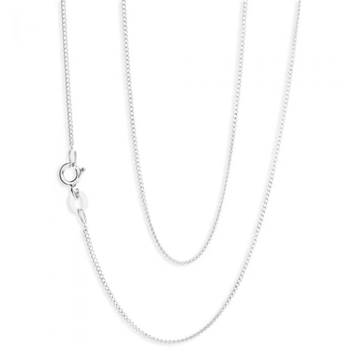 silver dragon claw ring Sterling Silver 30 Gauge Curb Chain in 45cm