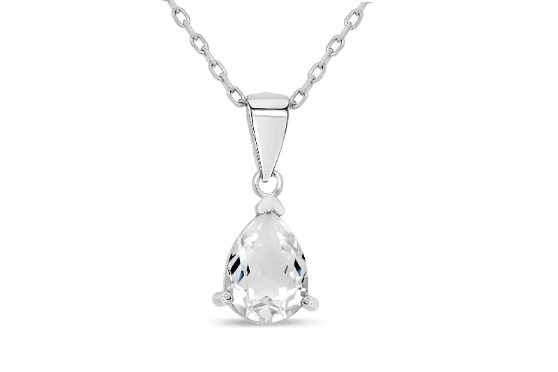wedding anniversary diamond ring Casablanca Sterling Silver & Crystal Pear Necklace wedding anniversary diamond ring Casablanca Sterling Silver & Crystal Pear Necklace