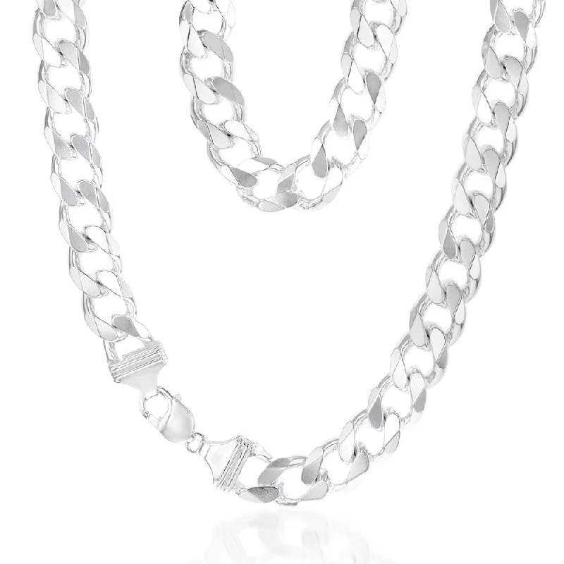 unique zodiac constellation necklace Sterling Silver Curb 400 Gauge 55cm Chain
