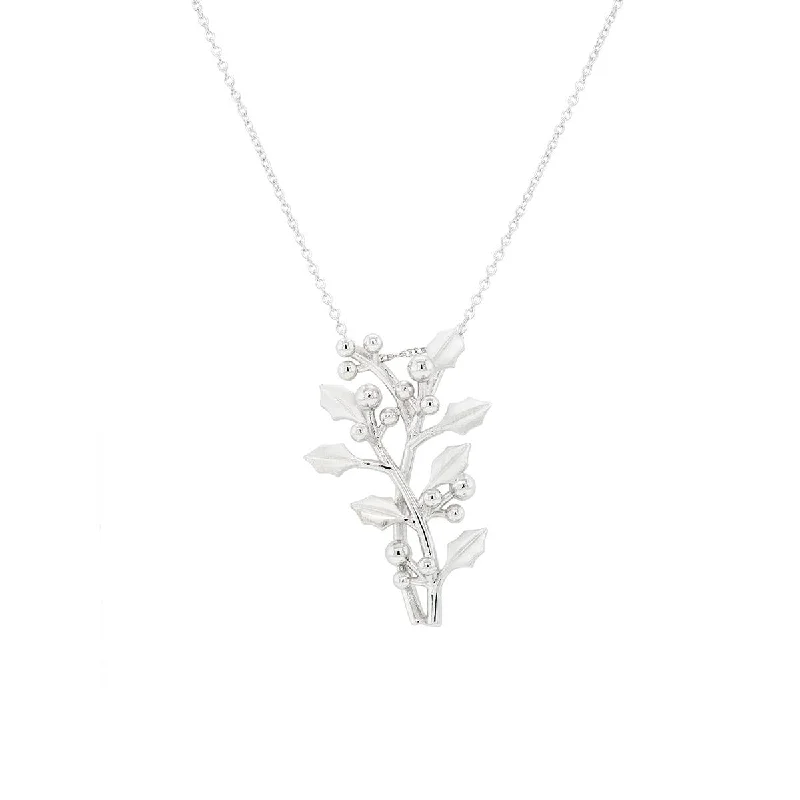 minimalist disc pendant necklace STERLING SILVER HOLLY PENDANT NECKLACE