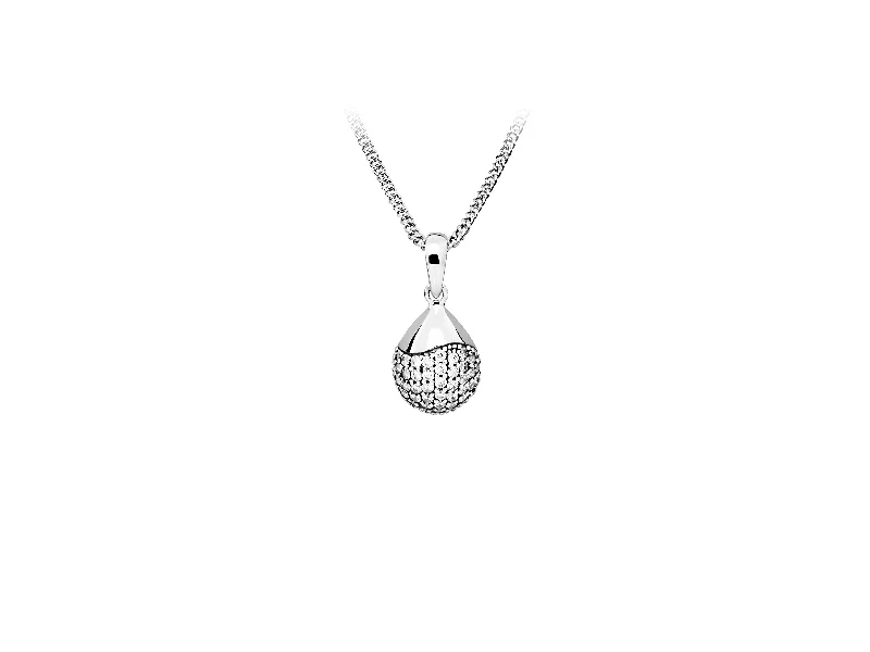vintage art deco bracelet Casablanca Sterling Silver Crystal Ball Drop Necklace