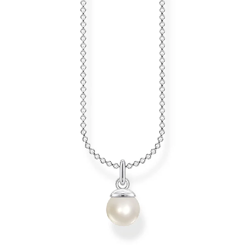 minimalist gold bracelet thin Sterling Silver Thomas Sabo Charm Club Fresh Water Pearl Necklace 38-45cm