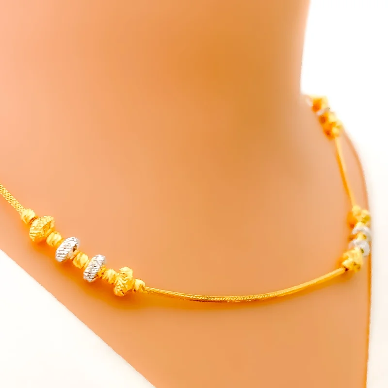 Stylish Palatial 22k Gold Necklace