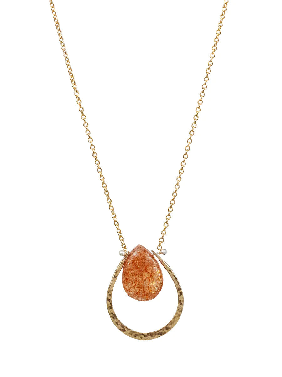 vintage emerald cocktail ring Sunstone Ophelia Necklace