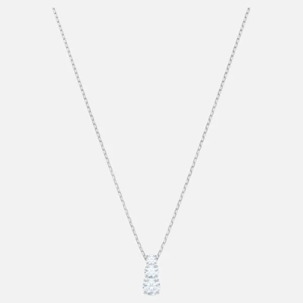 unique wooden bead necklace Swarovski Attract Trilogy Necklace: White