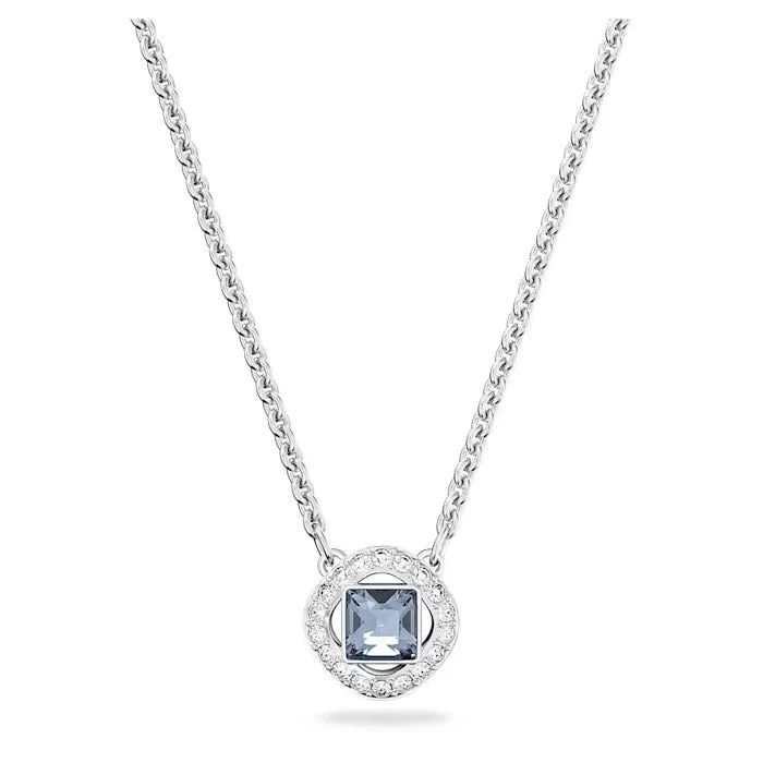 vintage-style diamond halo ring Swarovski Angelic Necklace