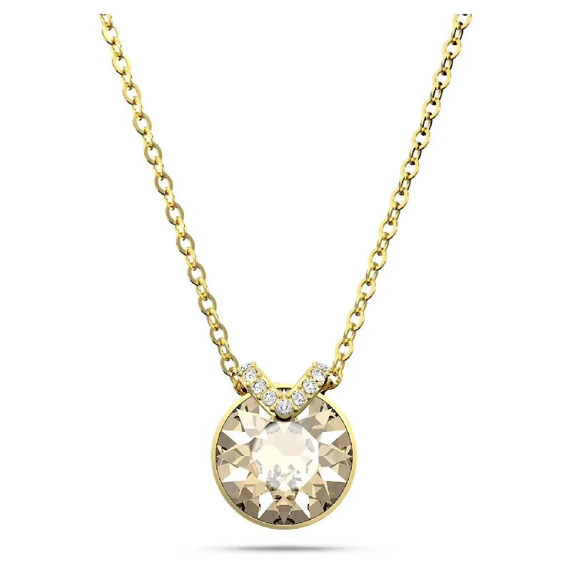 infinity knot wedding band Swarovski Bella Necklace: Yellow Gold
