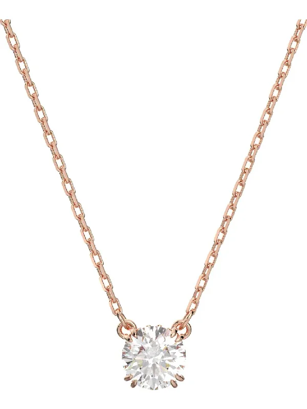 oval blue sapphire ring Swarovski Constella Rose Necklace