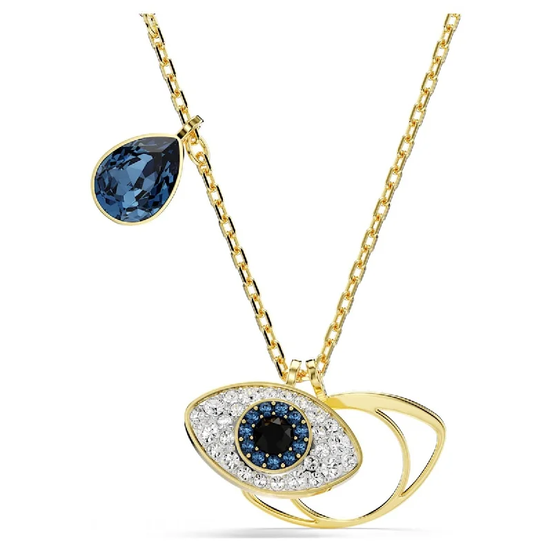 black pearl earrings classic Swarovski Evil Eye Necklace