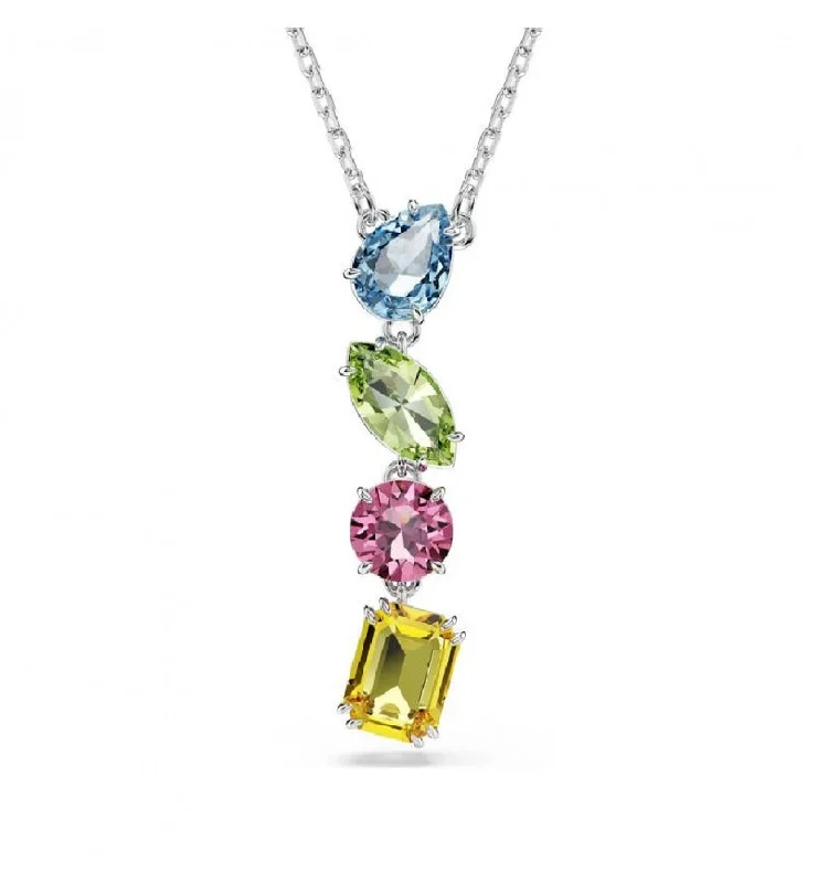 antique filigree wedding band Swarovski Gema Multicolour Necklace