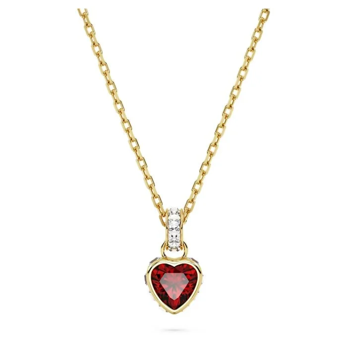 men’s engraved stainless steel bracelet Swarovski Heart Stilla Necklace