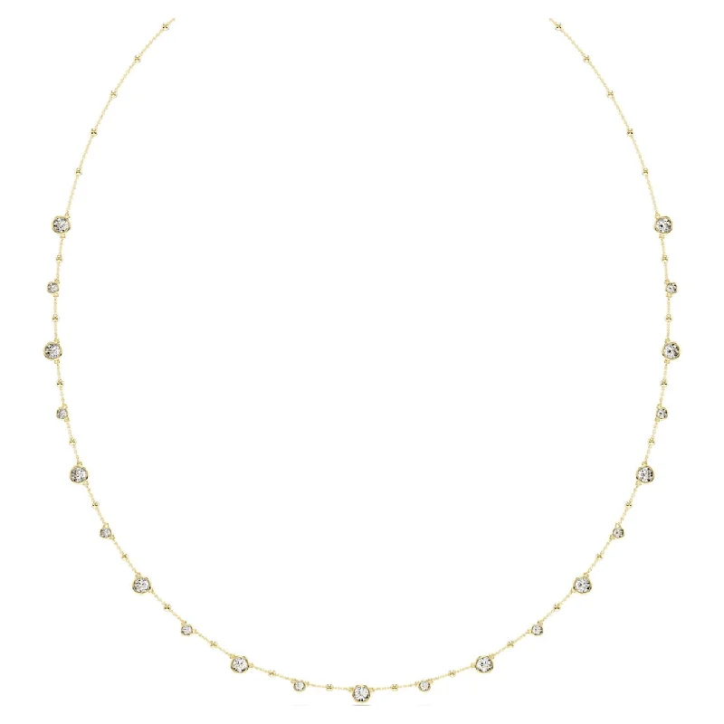 dainty heart charm necklace Swarovski Imber Strandage Necklace