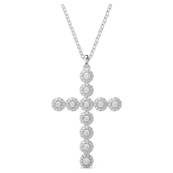 unique blue topaz ring Swarovski Insigne Mixed Cut Cross Necklace