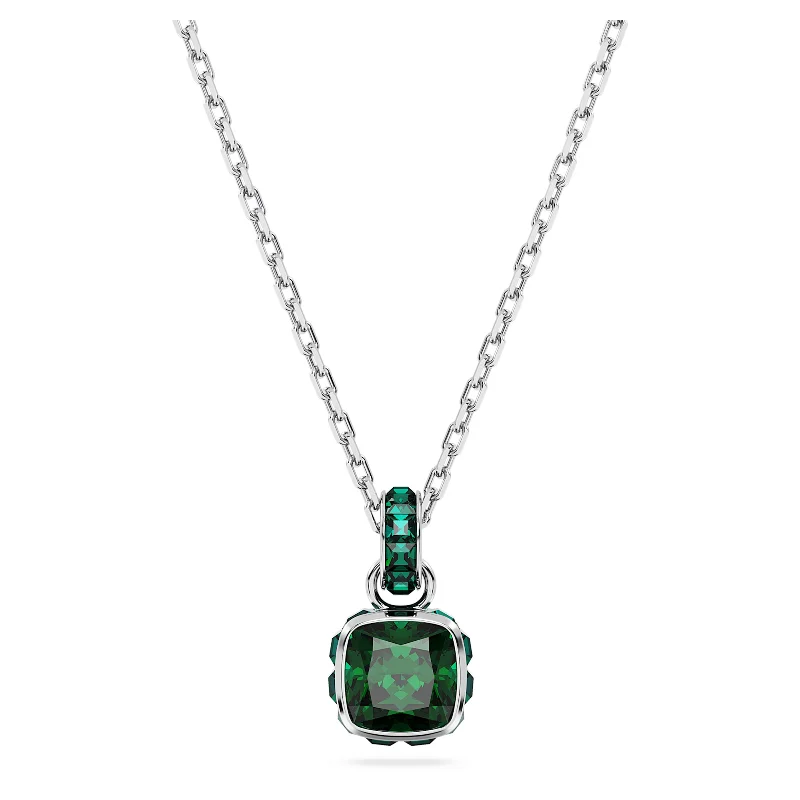 emerald gemstone earrings Swarovski May Birthstone Necklace