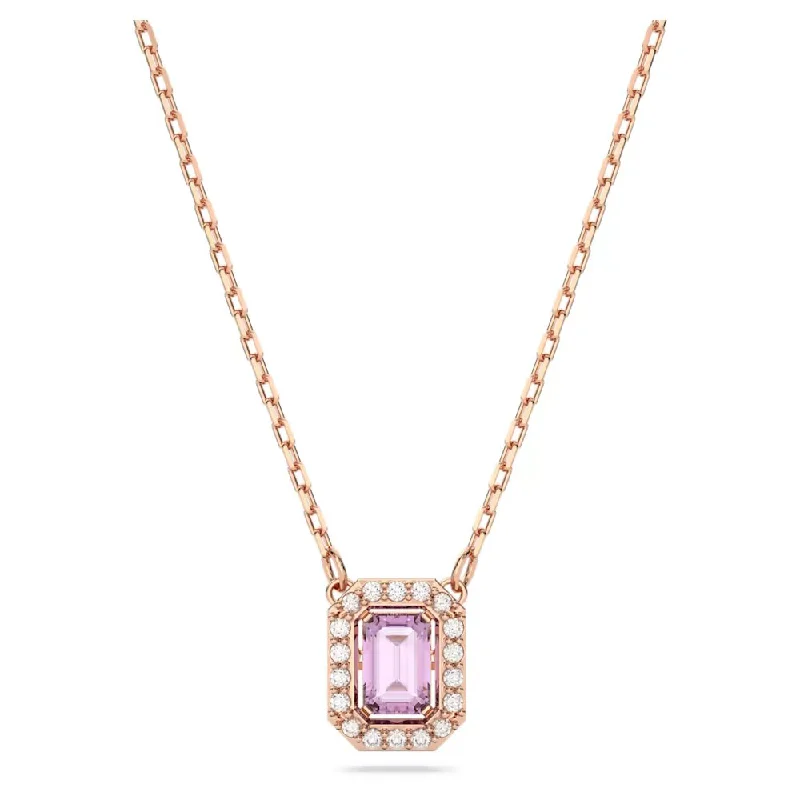 silver-plated bar necklace Swarovski Millenia Necklace