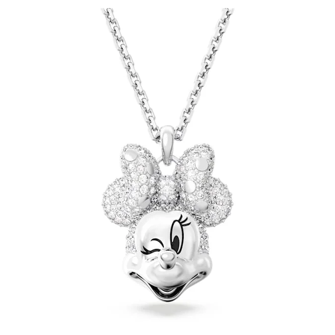 bold Cuban link bracelet men Swarovski Minnie Mouse Necklace
