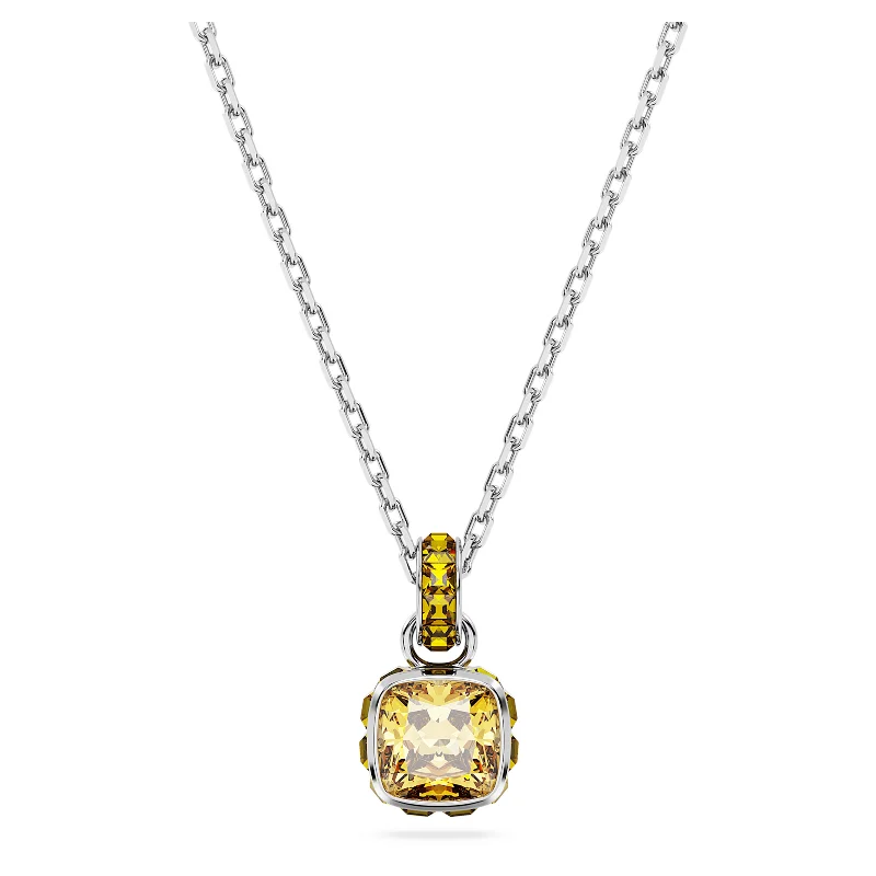 dainty gold chain earrings Swarovski November Birthstone Necklace