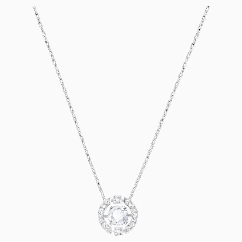 sapphire halo engagement ring Swarovski Sparkling Dance Around Necklace