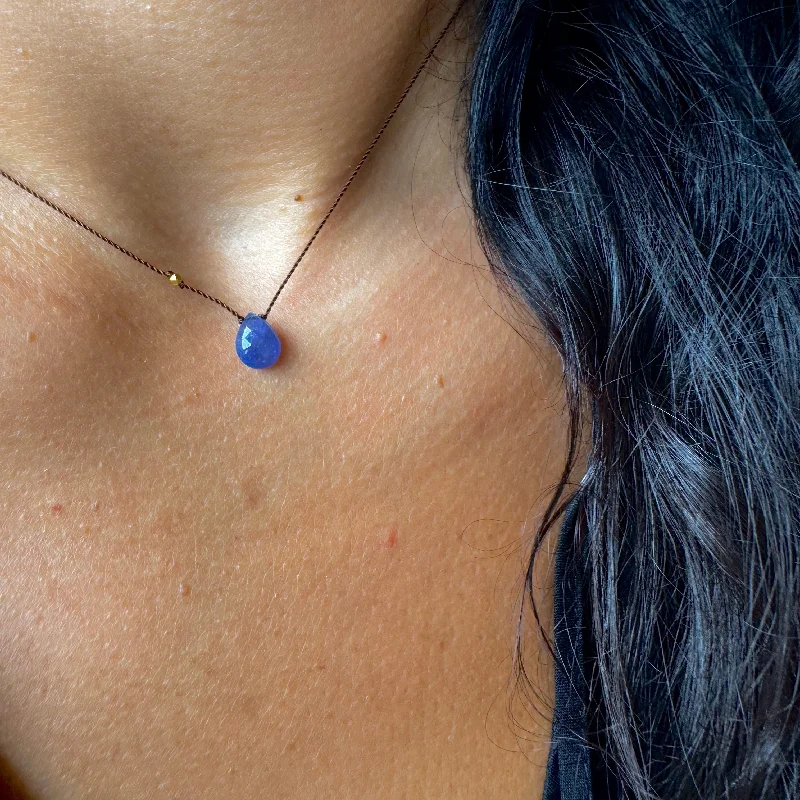 celestial star ring gold TANZANITE PENDANT NECKLACE