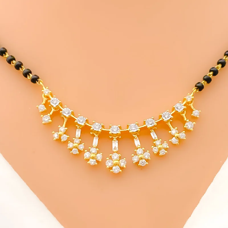 men’s beaded bracelet with charms Tasteful Dangling Flower Diamond + 18k Gold Mangal Sutra men’s beaded bracelet with charms Tasteful Dangling Flower Diamond + 18k Gold Mangal Sutra