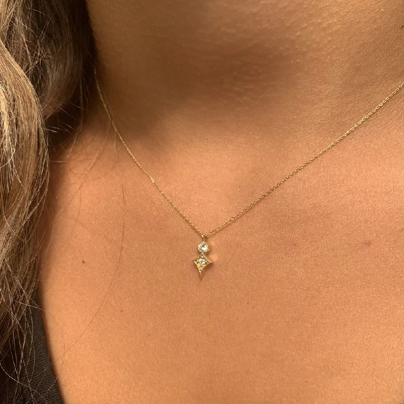 boho gemstone anklet TAYLOR NECKLACE