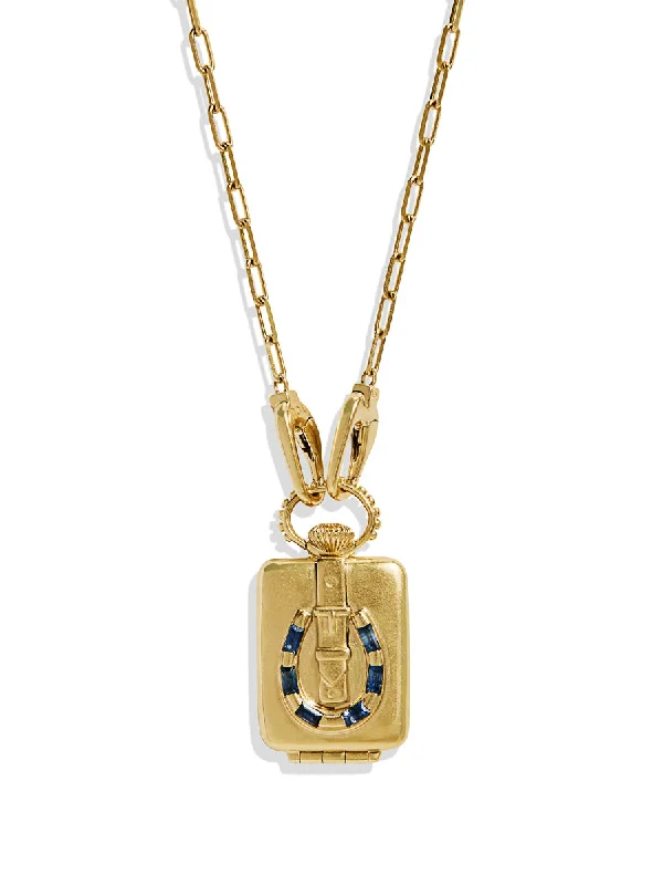 gold and diamond nose stud The Ace Vault on Paperclip Chain
