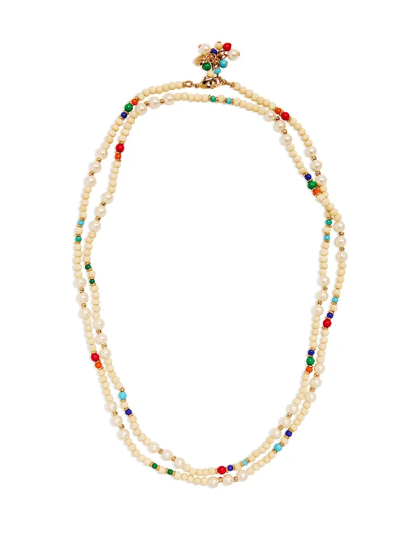 silver wave ring dainty The Light Hearted Double Wrap Necklace