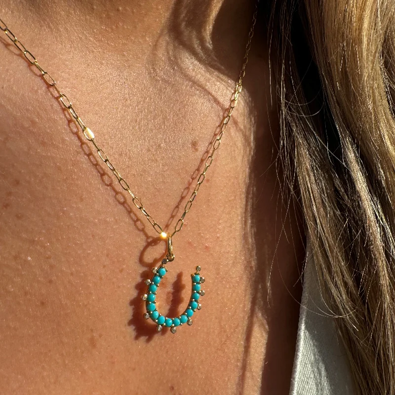 chunky silver hoop earrings THE LUCKIEST NECKLACE