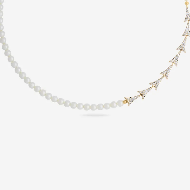 heart-shaped promise ring sterling silver Trendy Pearl Necklace 174170